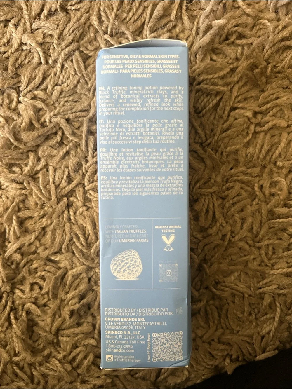 Skin&Co Umbrian Truffle Clay Toning Potion - Light Blue